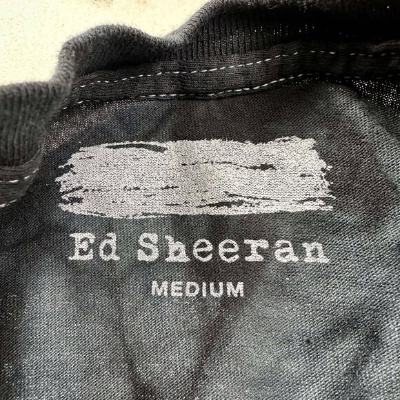 ED Sheeran Life Goes On Black/Gray Tie Dye t-shirt size Medium - Picture 3 of 3